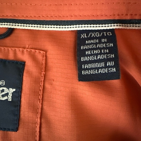 Men's Wrangler Performance X-Large Button Western Long Sleeve Shirt In Salmon - Picture 14 of 16